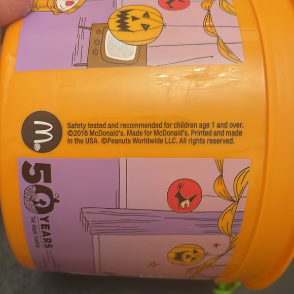 2 Collectible “It’s the Great Pumpkin, Charlie Brown” McDonalds Candy Buckets - Picture 10 of 10